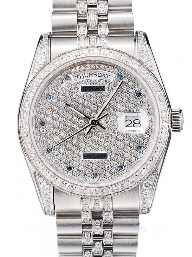 Replica Rolex Day-Date Diamond Dial 41985 36 mm — view 1