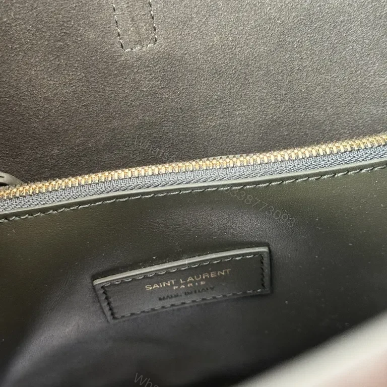 View 8 of Luxy Leather Tote: Minimalist Luxury, Gold Hardware Bag