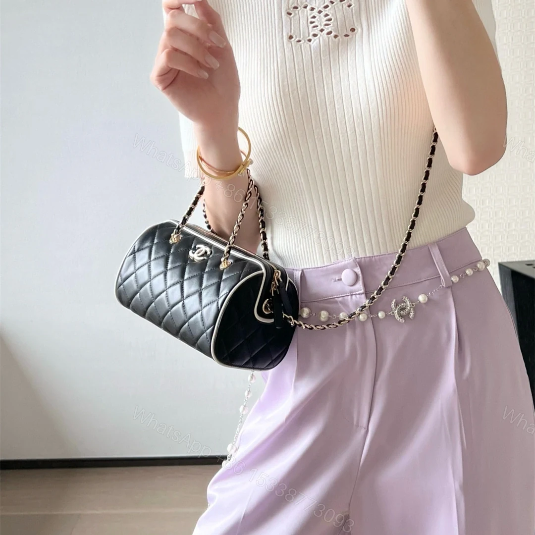 View 21 of 高仿Chanel*25P系列AS4515小羊皮拼色單肩包小號免檢版