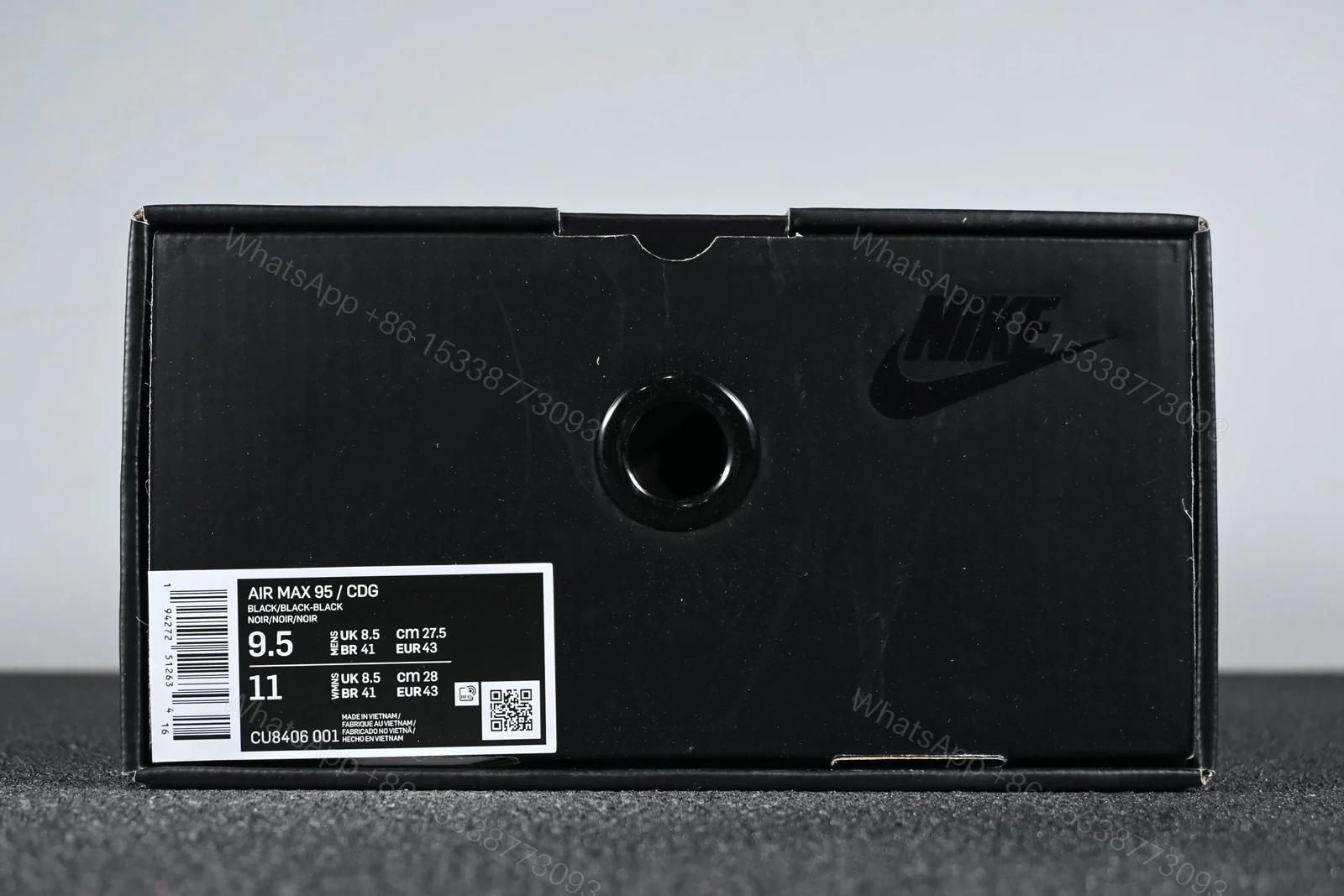 View 10 of Nike Air Max 95 Comme des Garcons Black
