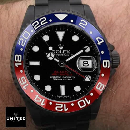 View 4 of Rolex Blaken 126710BLRO-0001 Pepsi Black Dial Replica