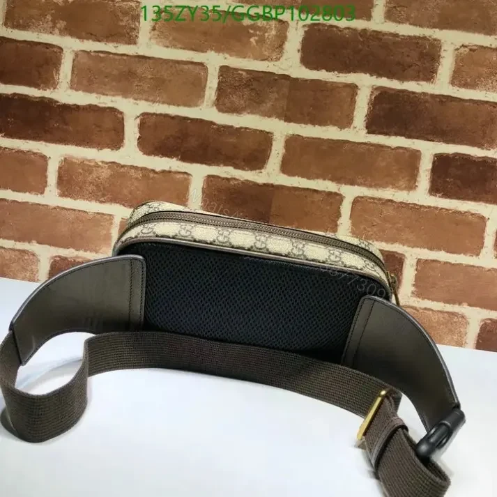 View 7 of Gucci Knockoff Ophidia GG Beige Belt Bag GGBP1028035 Mirror 1:1