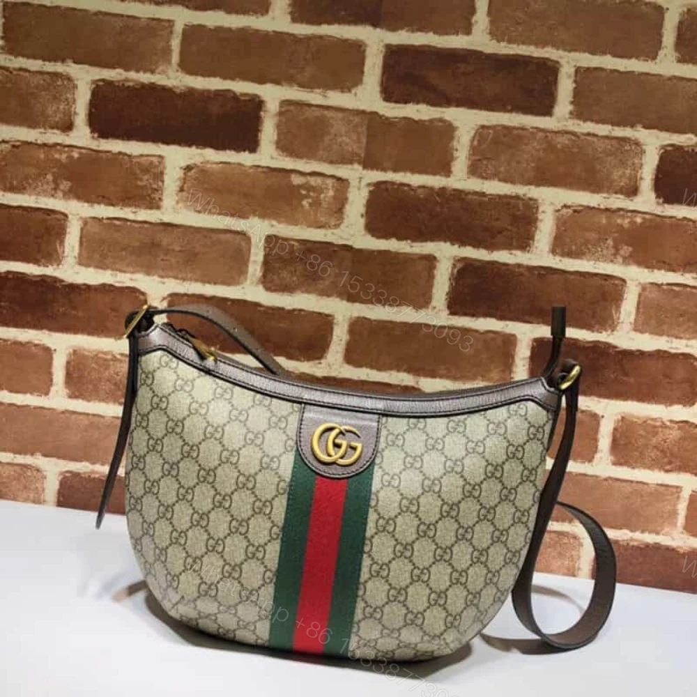 View 2 of Gucci Ophidia GG Small Shoulder Bag Beige And Ebony 30Cm 598125 9IK3T 8745