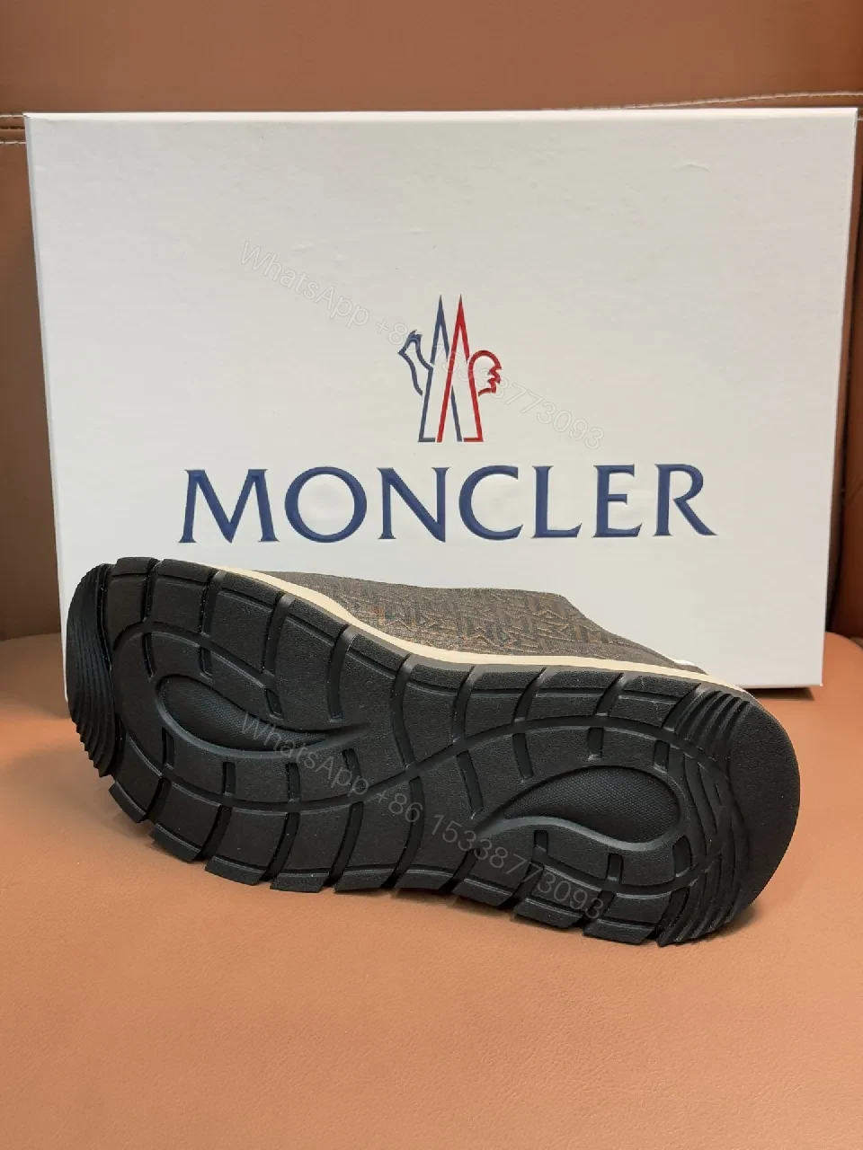 View 3 of Olive Knit Runner: Premium Textured Mesh Sneakers