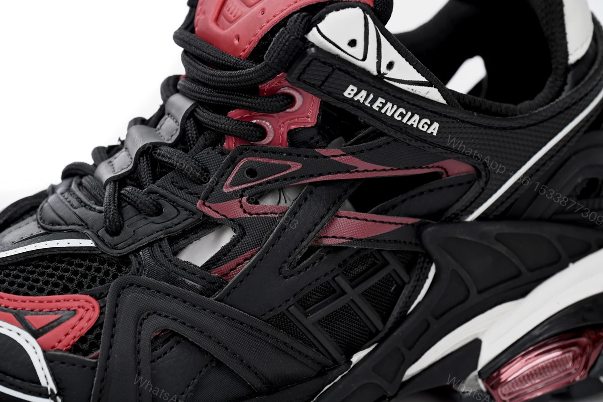 View 9 of Balenciaga Track 2 Sneaker Military Black White Red 568614 W2GN3 6000