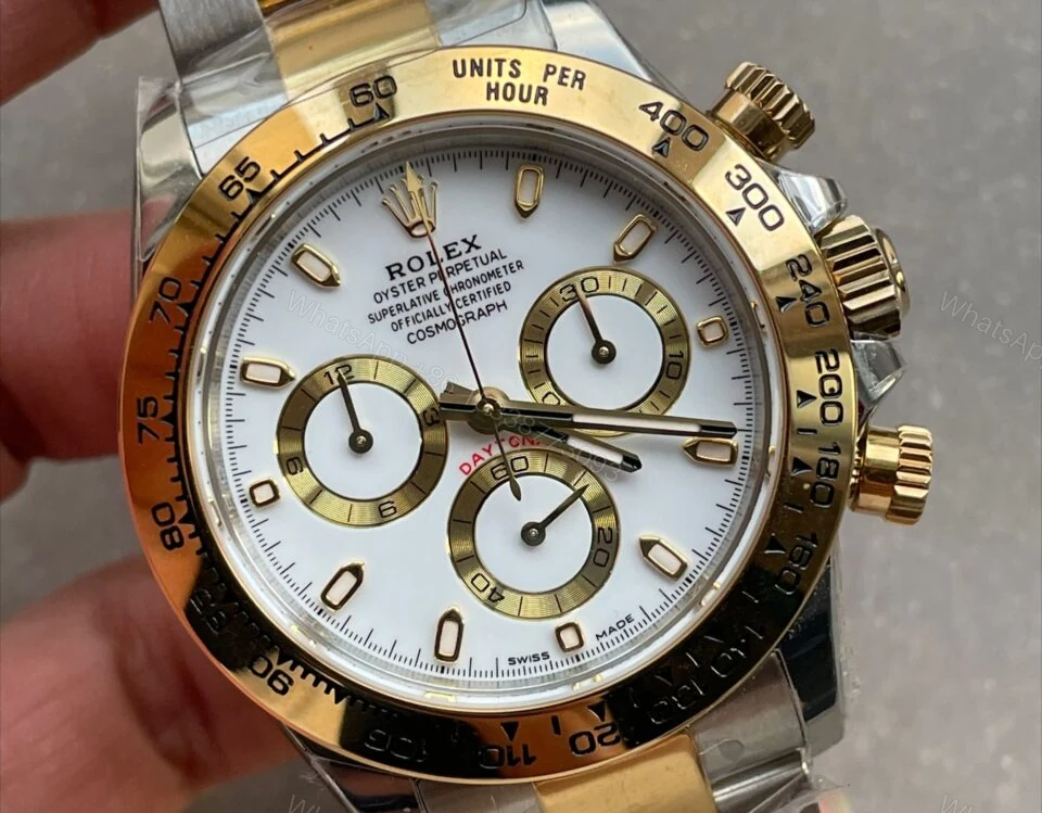 View 4 of BTF factory 1:1 Rolex Daytona 116523 SS 904L & Yellow Gold White Dial A4130