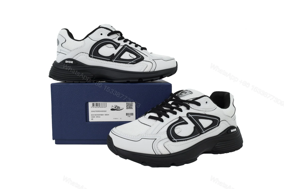 View 6 of Dior B30 Sneakers Panda White and Black