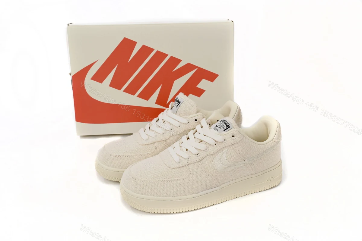 Stussy x Nike Air Force 1 Low “Fossil Stone” CZ9084-200 — view 2