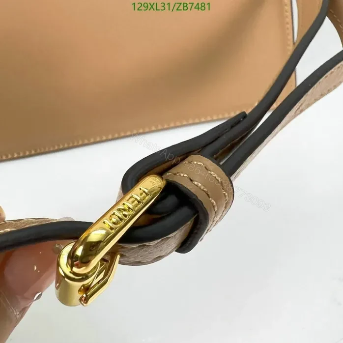 View 5 of Fendi Beige Peekaboo ISeeU Small Bag ZB7481