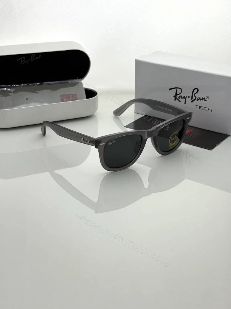 View 4 of First Copy Ray-Ban 2140 Grey Black Sunglasses Premium Glass Quality UV Protected