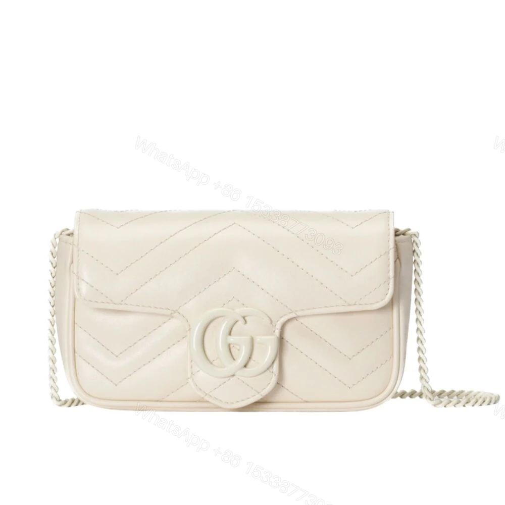 Gucci Women GG Marmont Bag Beige 16Cm 699757 UM8KV 9022 — view 1