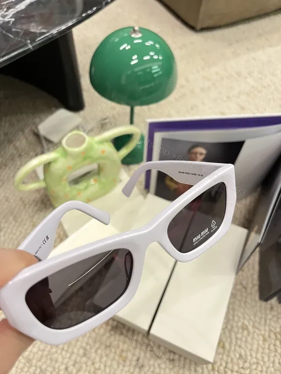 View 7 of Bold White Acetate Sunglasses â€” Modern Luxe, Signature Edge