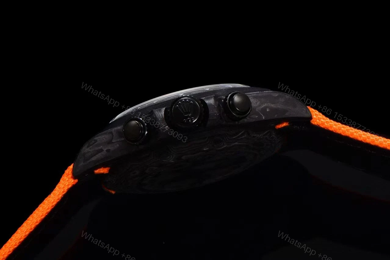 View 5 of Replica DiW Rolex Cosmograph Daytona All Carbon Orange Edition