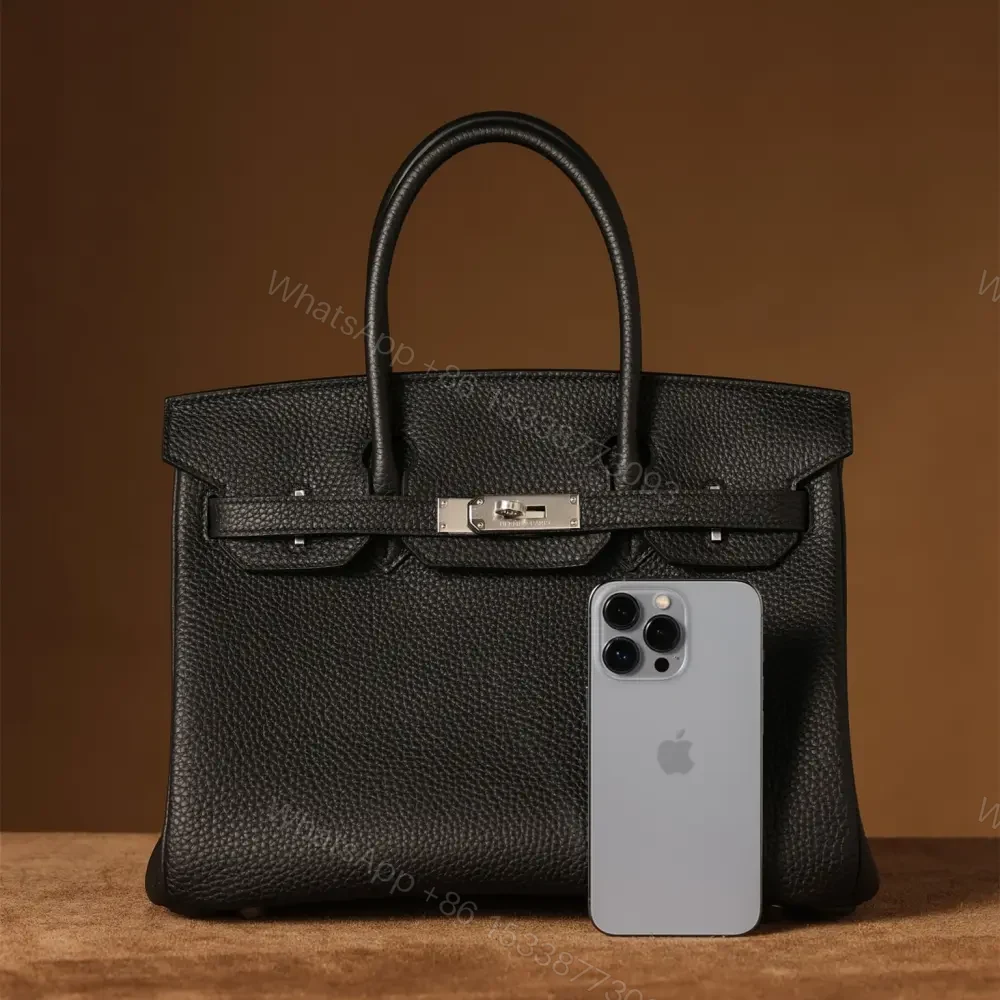 View 3 of 高仿Hermes*Birkin30黑色銀扣免檢版