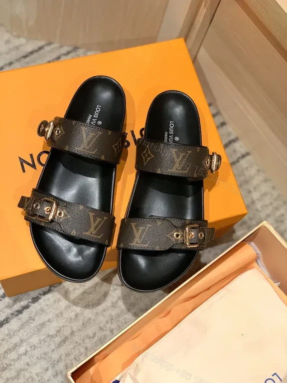 Monogram Sandals: Louis Vuitton-Inspired Cushioned Sandals — view 1