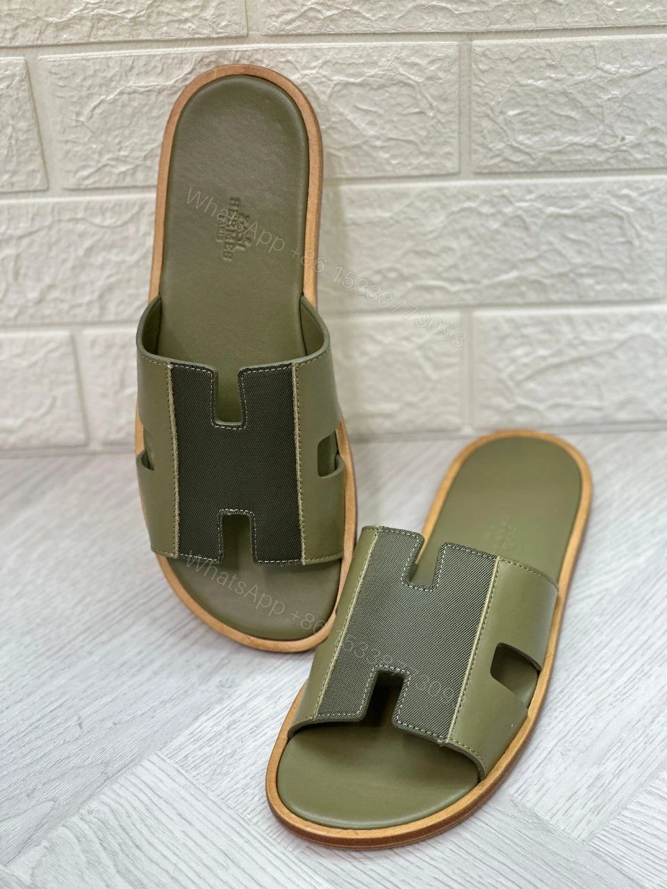 View 2 of Luxury Men’s Leather Sandals Hermes