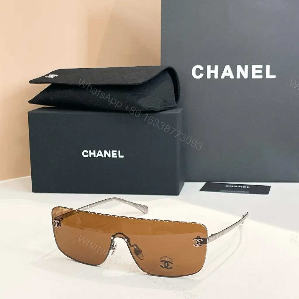 View 7 of Shield Sunglasses: Oversized, Two-Tone Frame, Gold Accent, UV Protection
