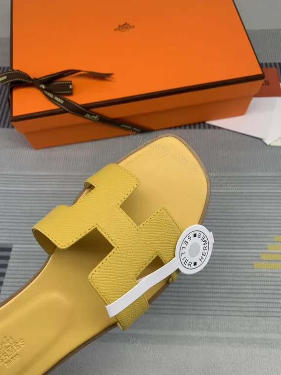 View 6 of Butter Yellow Calfskin Oran Slide - Luxe Minimal Sandal