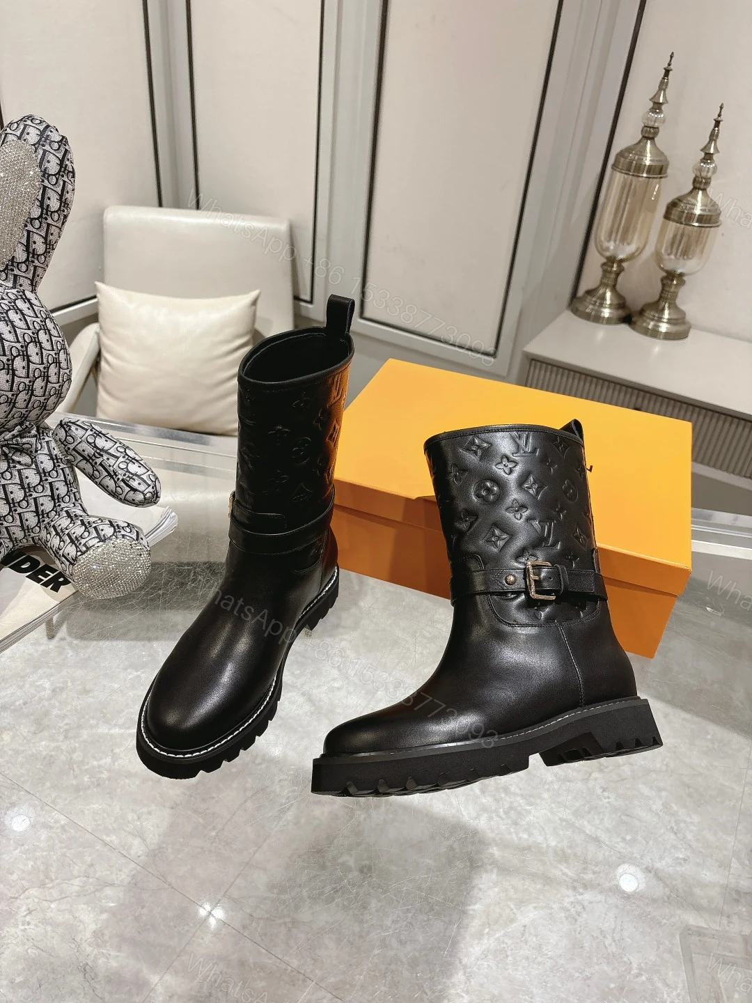 View 4 of LOUIS VUITTON TERRITORY FLAT ANKLE BOOT BLACK 1ADCQ1