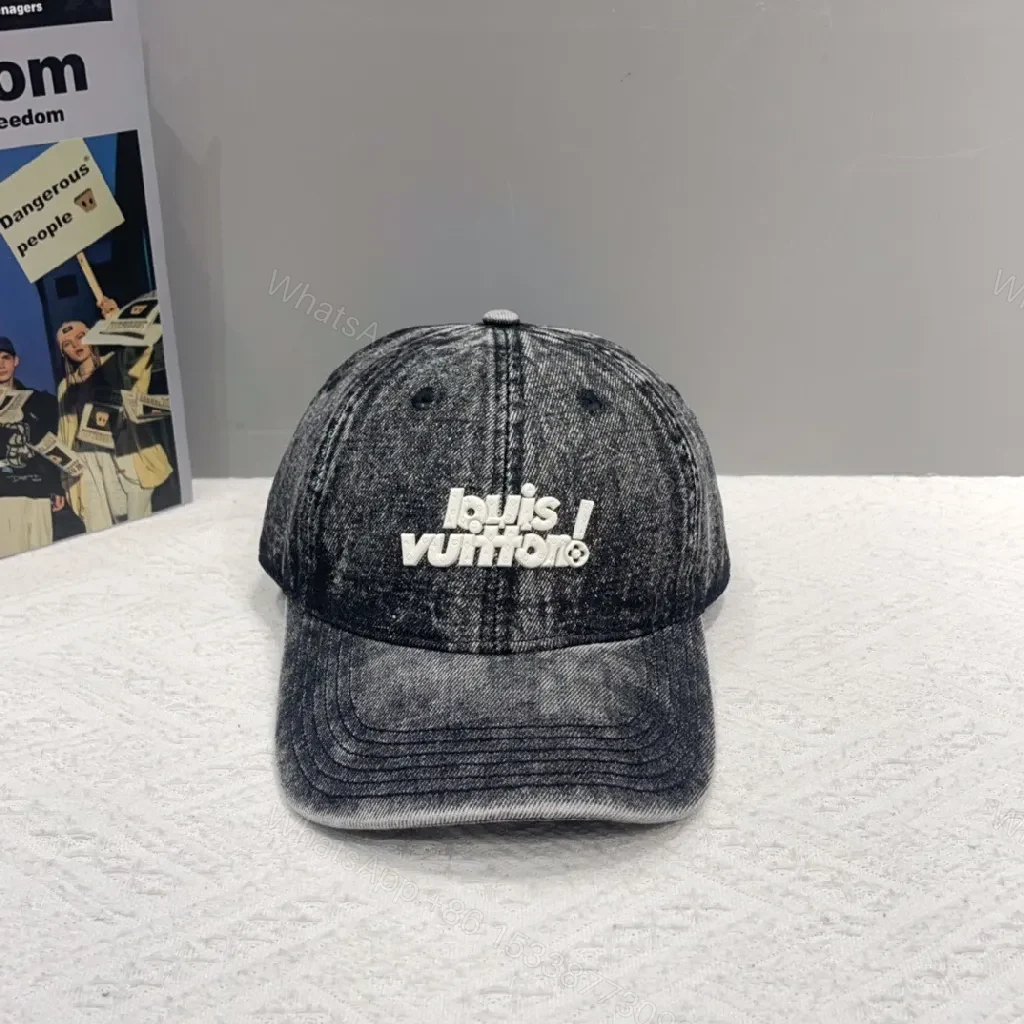 View 8 of Textured Cotton Cap: Subtle Embroidery, Six-Panel, Adjustable