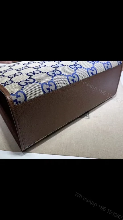 View 8 of GG Monogram Tote: Canvas + Leather, Classic Luxe, Everyday Versatility
