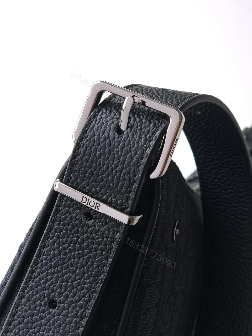 View 5 of Dark Monogram Crossbody: Compact Luxury Bag, Gold Hardware