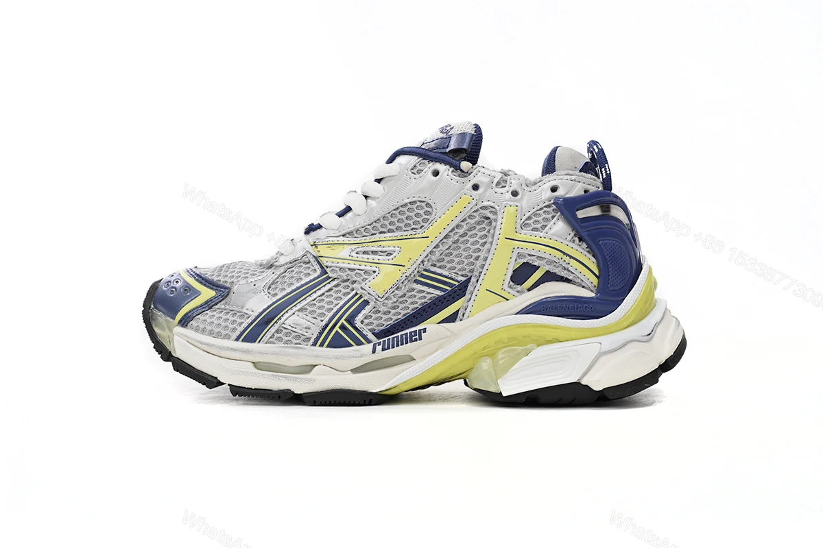 View 12 of Balenciaga Runner Bai Huang Lan 677402 W3RB5 9174