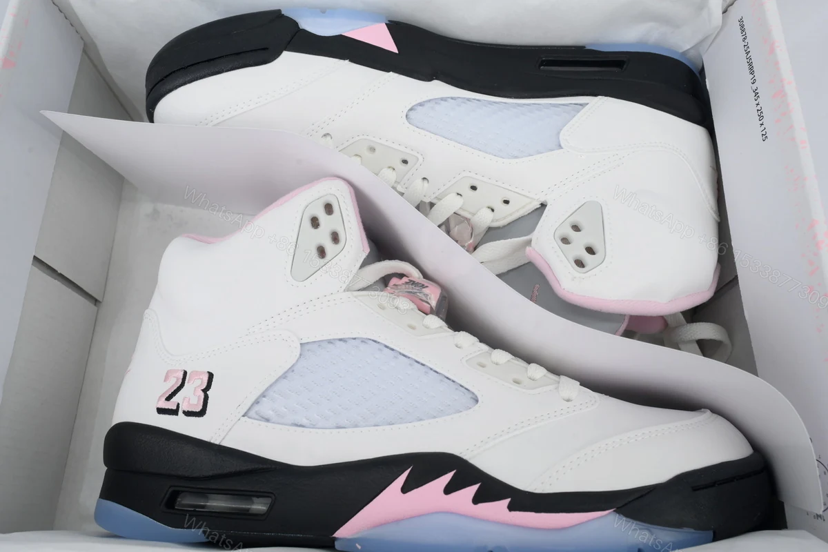 View 5 of Air Jordan 5 Retro 'Medium Soft Pink' HQ7978-102