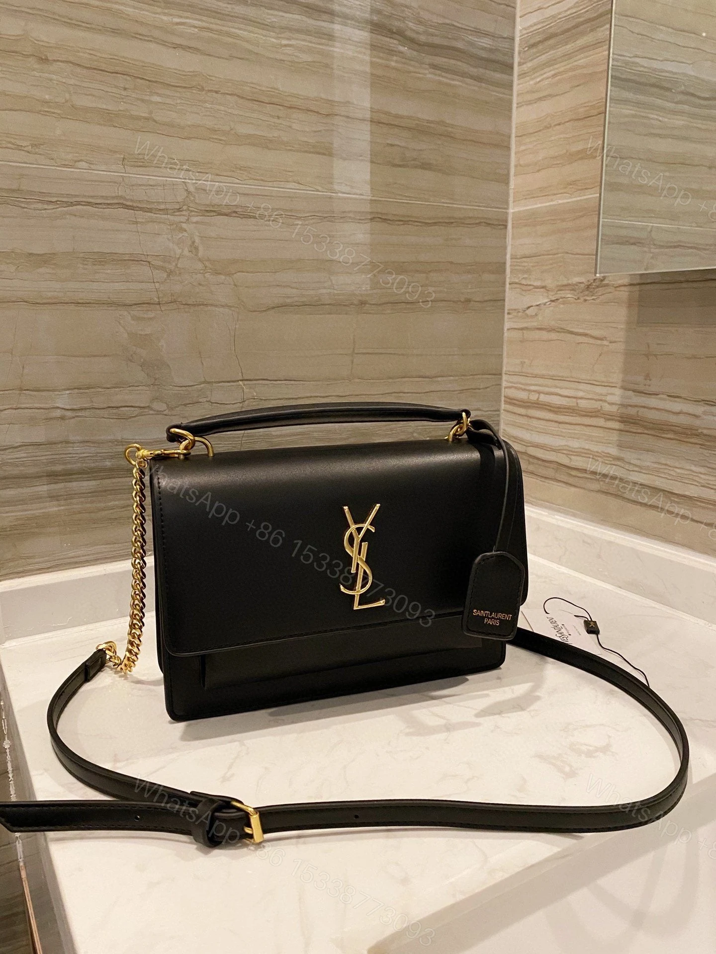 View 8 of Saint Laurent Women Medium Sunset Shoulder Bag