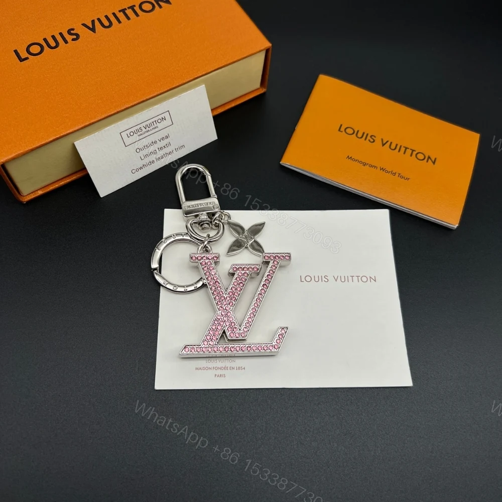 View 6 of Louis Vuitton Lv Logo Bag Charms Key Holder