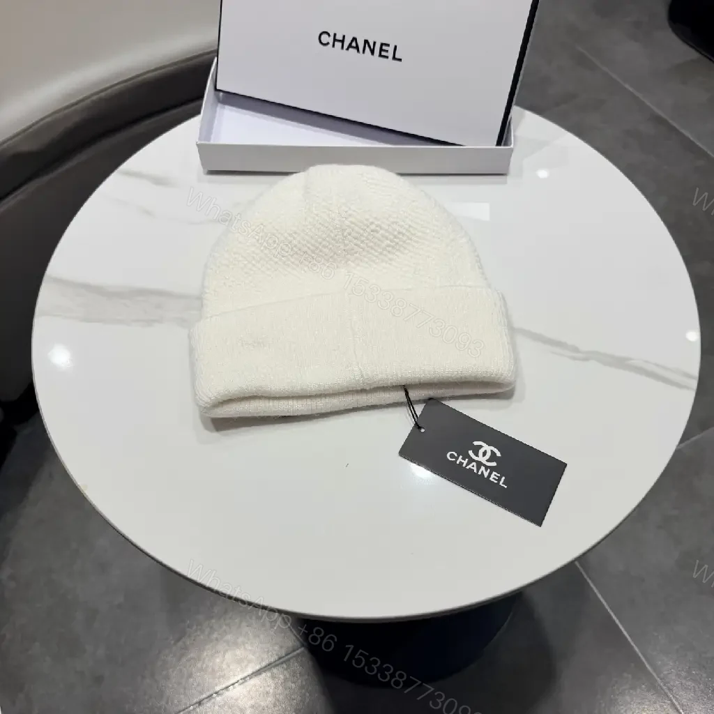 View 5 of Neutral Knit Beanie: Subtle Logo, Midweight Warmth, Classic Cuff