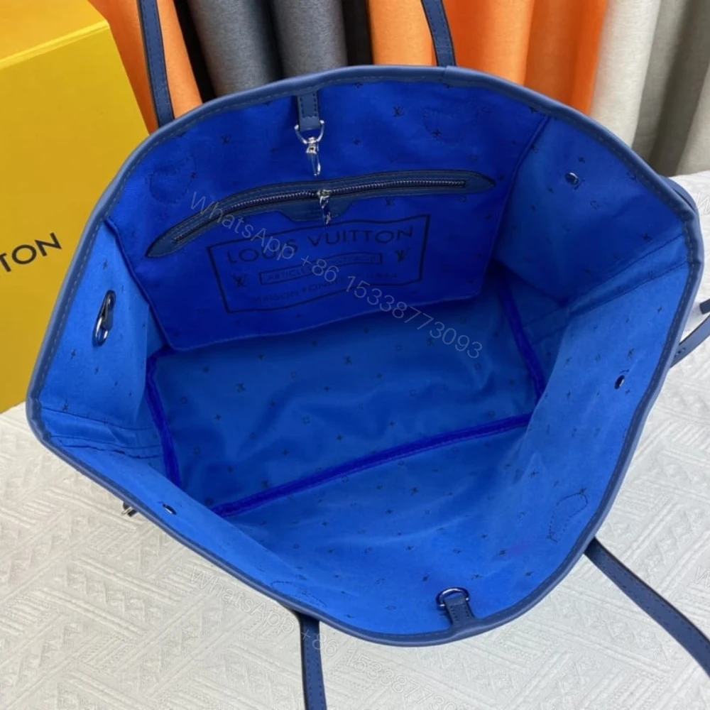 View 6 of Louis Vuitton Neverfull MM Monogram Escale Blue 31Cm