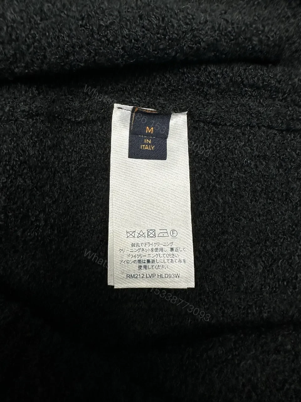 View 5 of Charcoal Knit Crewneck — Luxe Texture, Subtle Crest, Premium Comfort