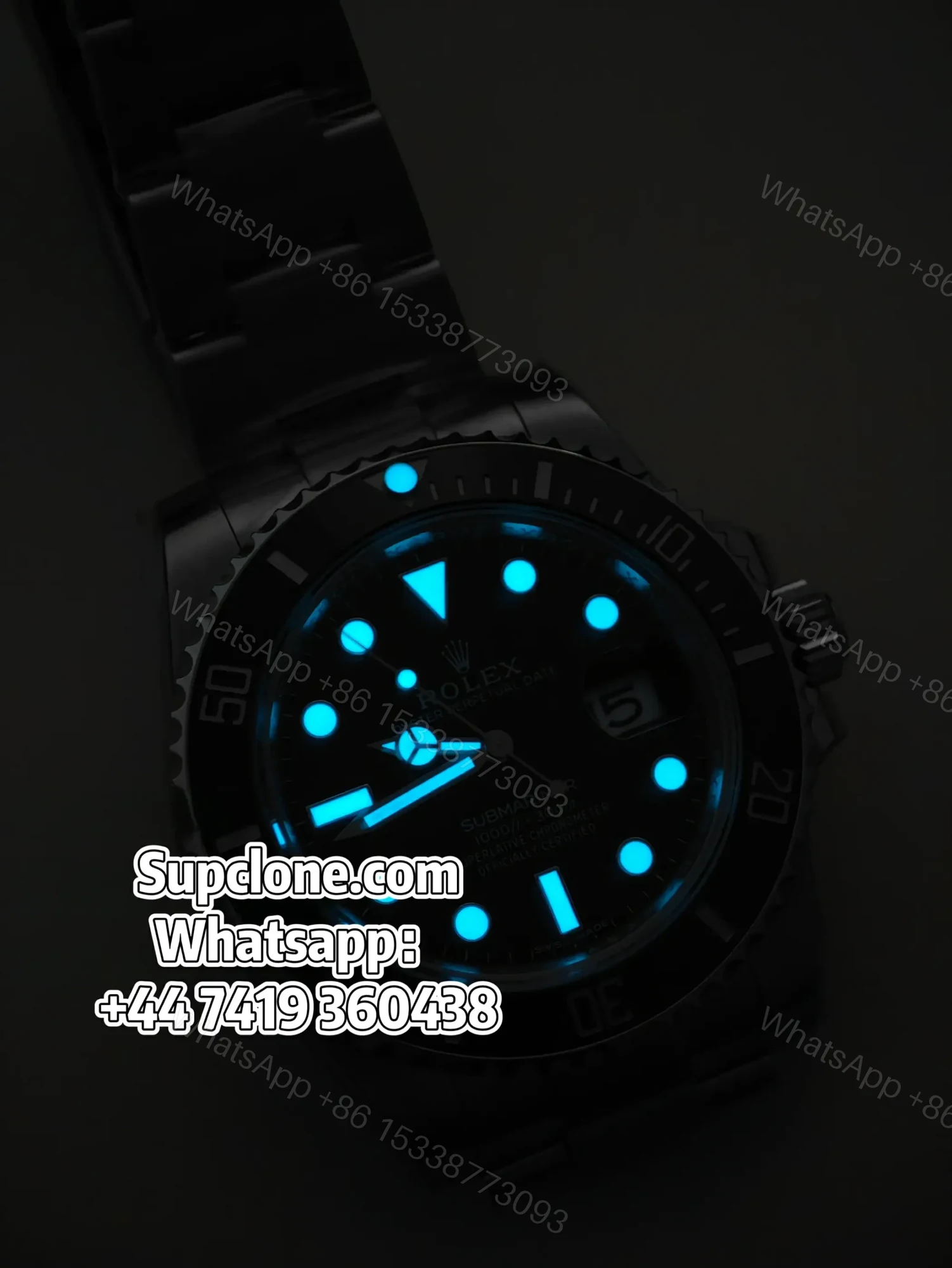 View 3 of Rolex Submariner m116610LN 1:1 Replica – Black Dial 3135 Movement 40mm Super Clone Watch