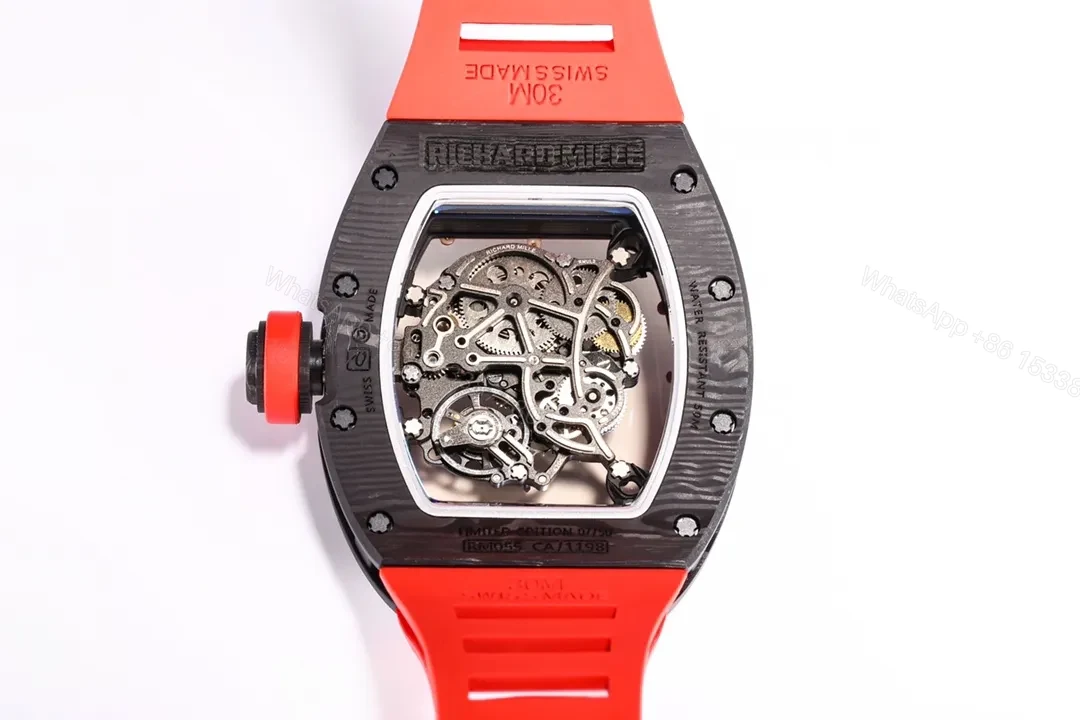 View 9 of RM Factory Richard Mille RM055 Red Carbon Fiber Watch