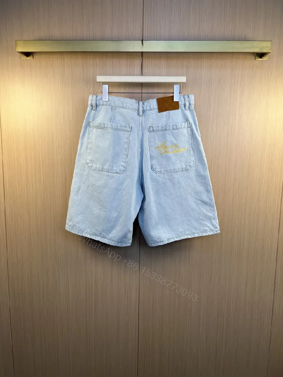View 2 of Light Blue Denim Cargo Shorts for Men – Premium Everyday Leisurewear