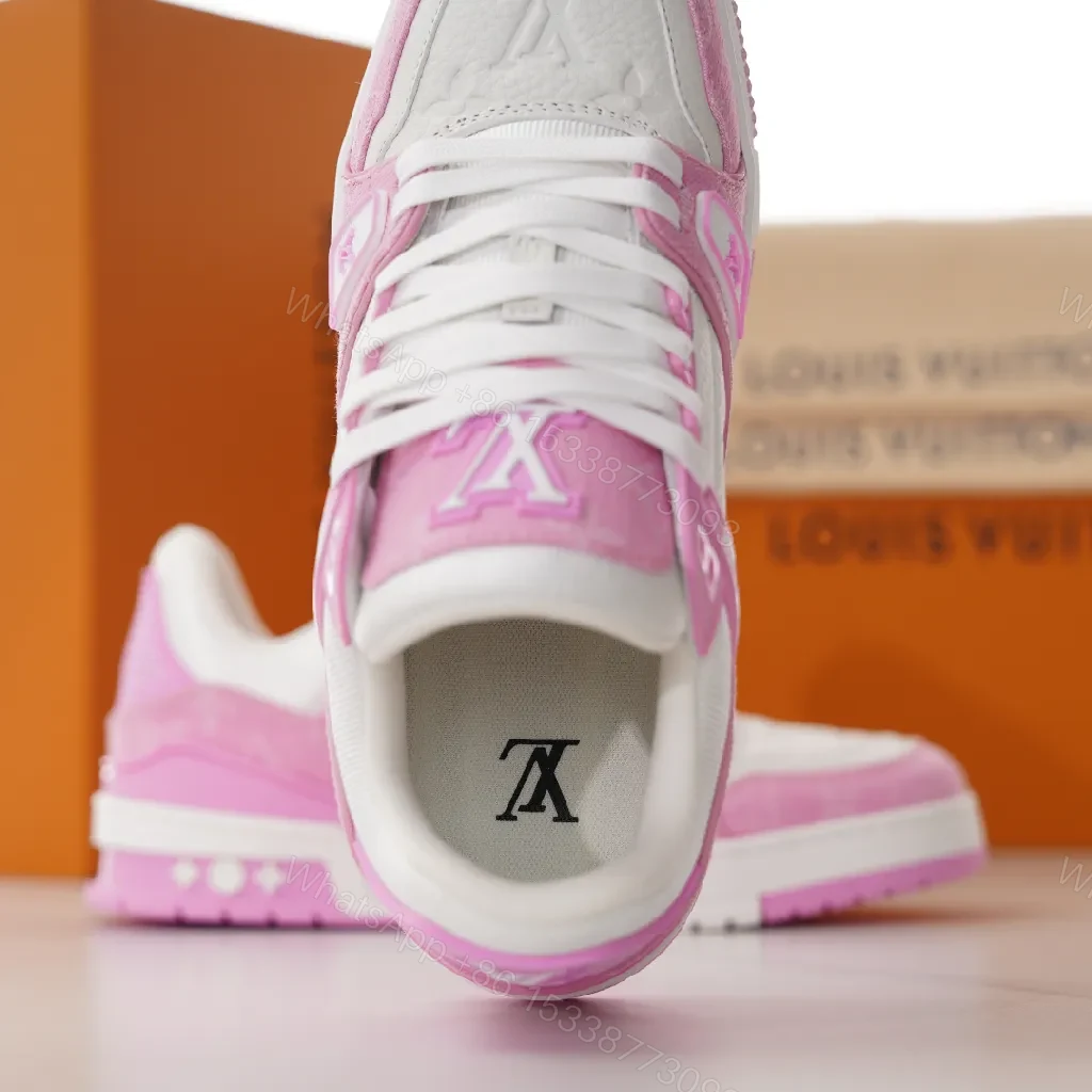 View 6 of Playful Pink Power: Premium LV-Inspired Sneakers