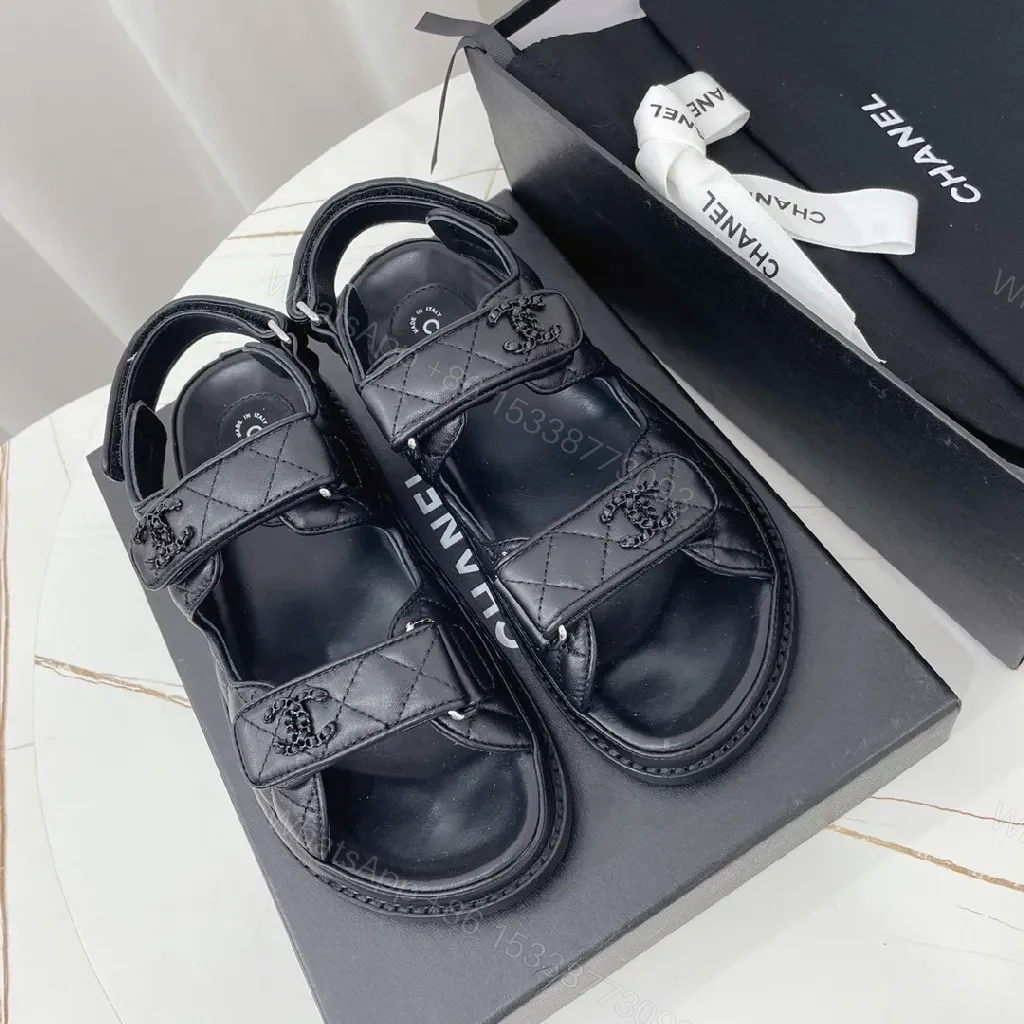 View 9 of Quilted Leather Slides + Signature Hardware + Everyday Luxe + Comfort
