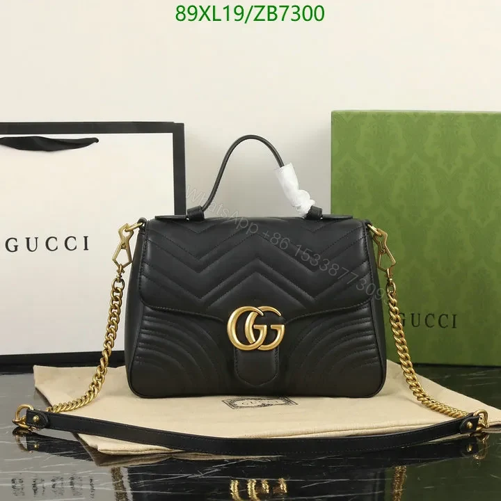 View 2 of Red Gucci Knockoff Leather Shoulder bag LMT982
