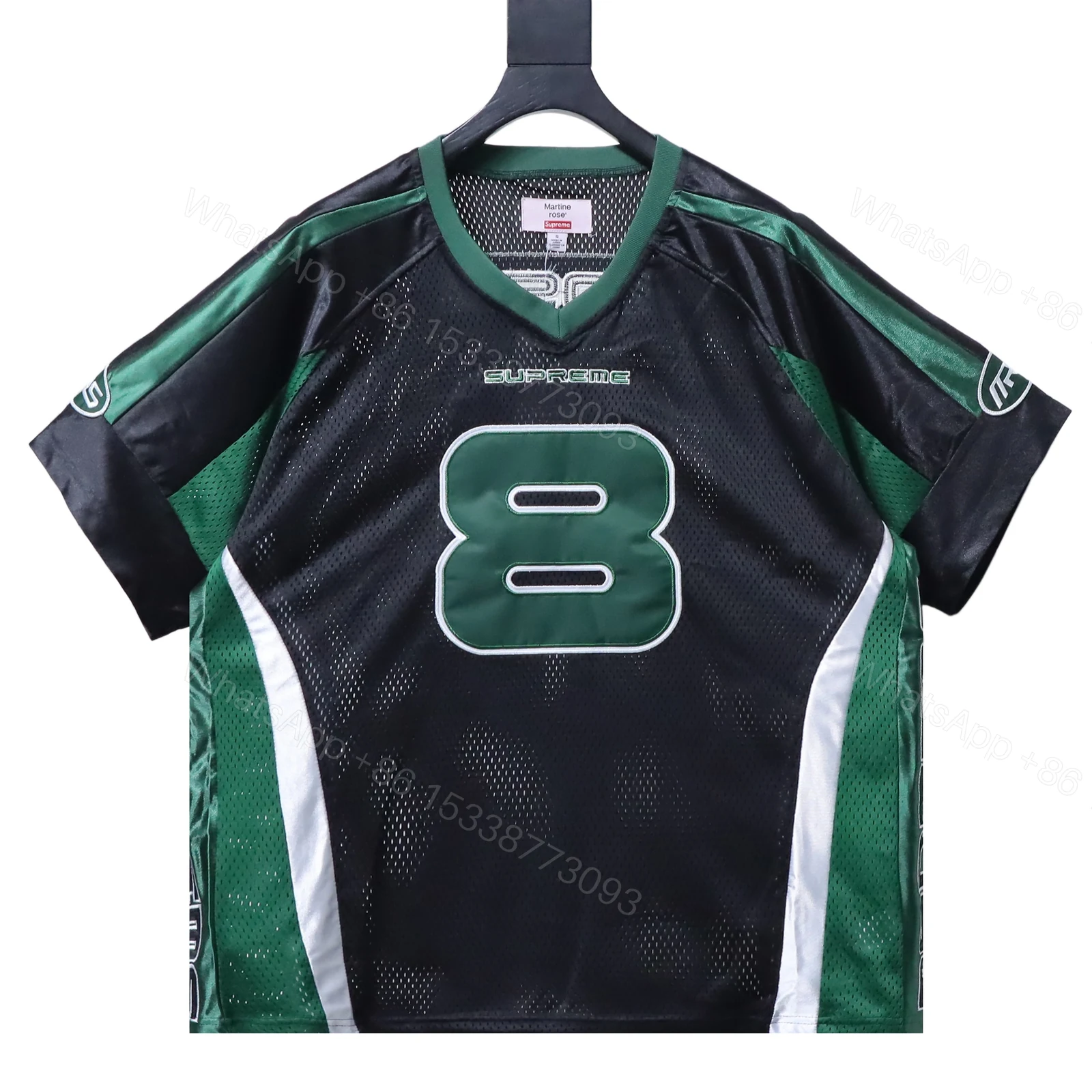 View 10 of Supreme x Martine Rose Mesh American Style Short Sleeve Football Jersey black