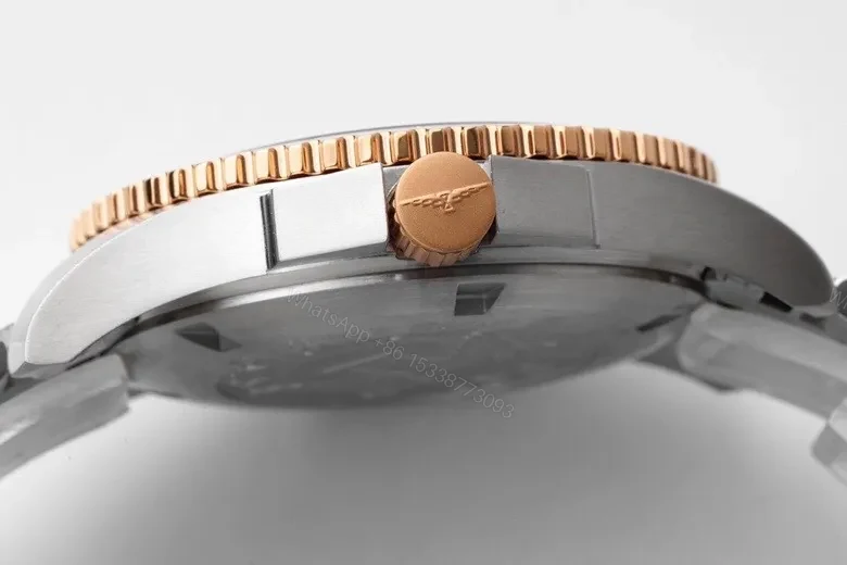 View 5 of Longines Conquest Diver Watch Black Dial Two Tone Stainless Steel and Rose Gold Bracelet Automatic