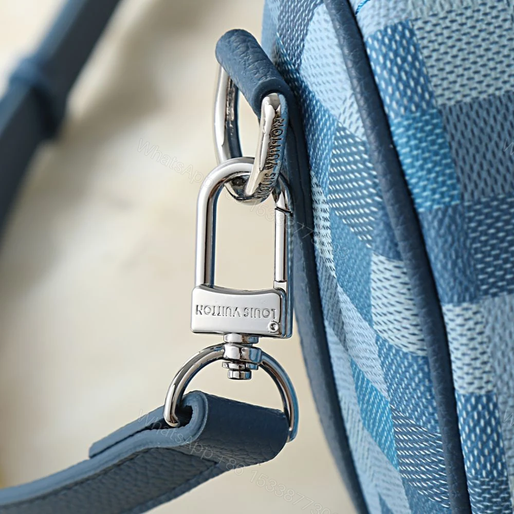 View 7 of Louis Vuitton Keepall Bandoulière 25 Blue 25Cm M28600