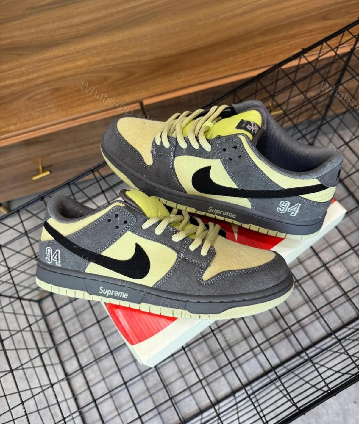 View 4 of First Copy Nike SB Dunk Supreme 94 Camper Green 2025