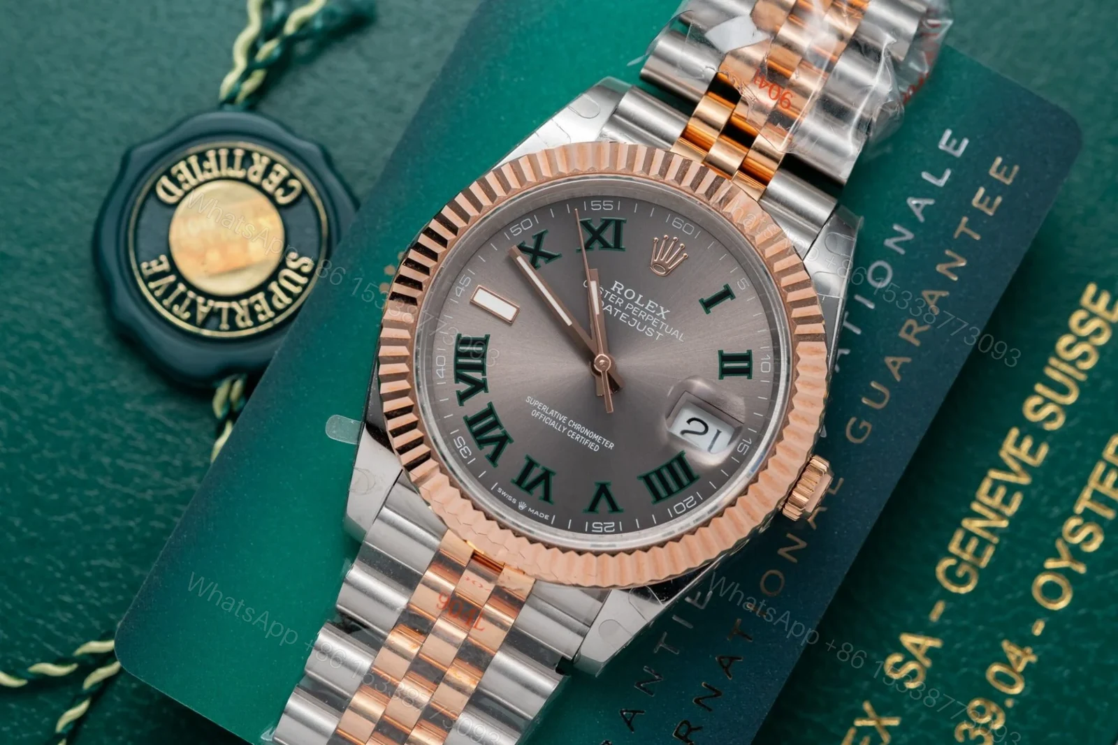 View 4 of Rolex Datejust Slate Roman Dial 126331-0016 41 mm