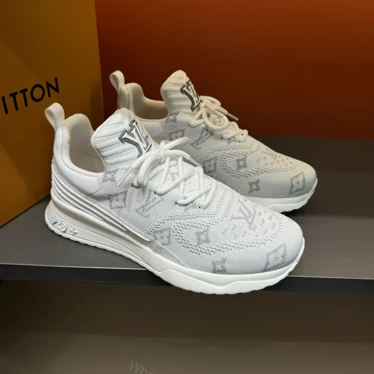 View 7 of Textured Knit Luxury High-Tops: Subtle LV Minimalist Sneakers