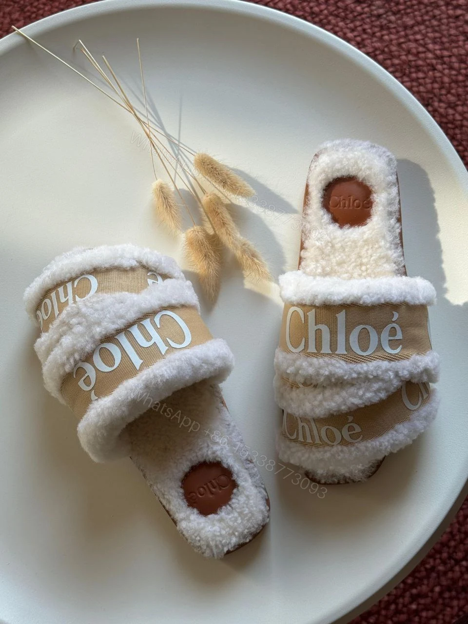 View 14 of Chloé Marcie faux fur mules & clogs