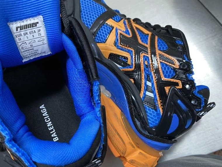 View 6 of BALENCIAGA MEN’S RUNNER TRAINERS IN BLUE – BB206