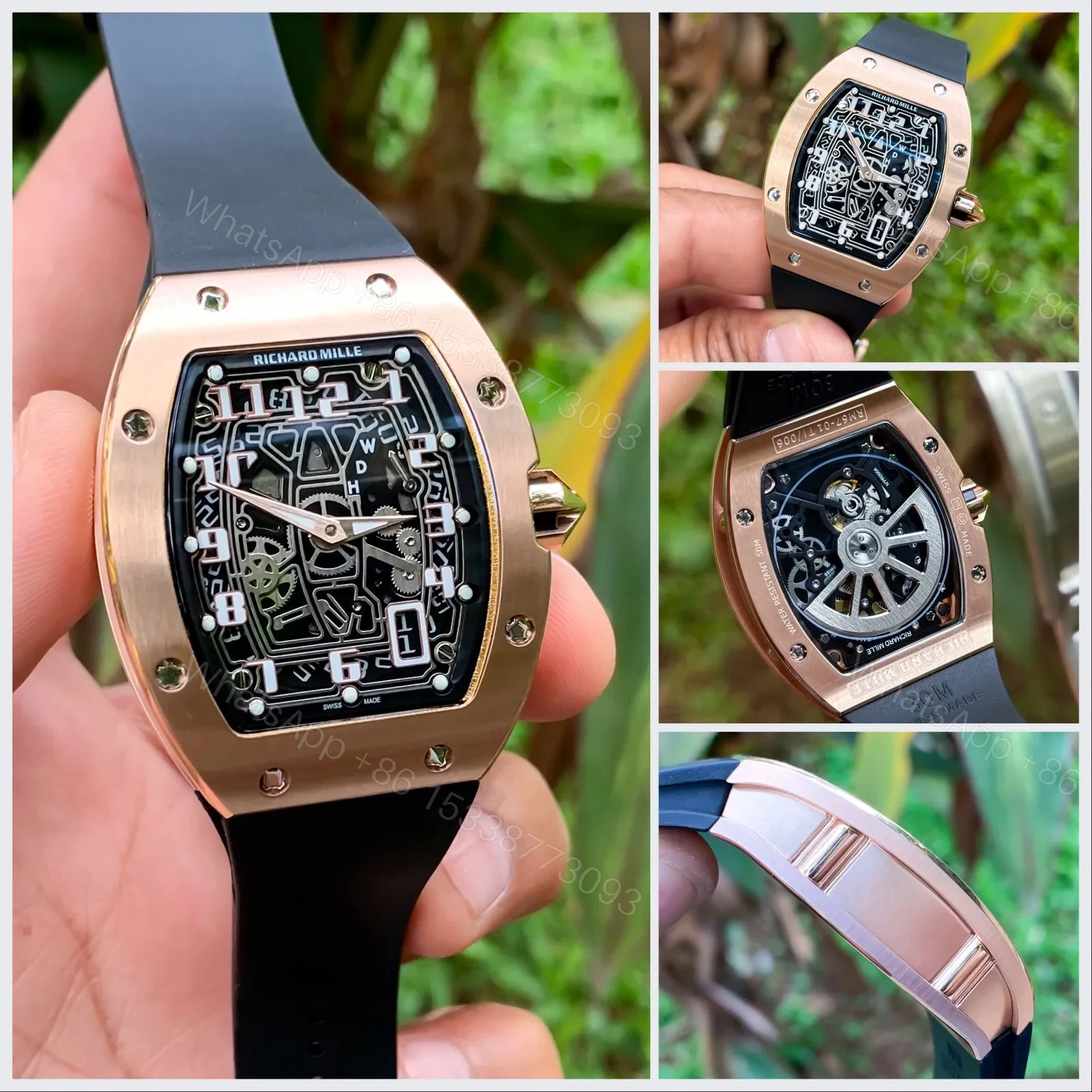View 3 of Richard Mille RM 67-01 Extra Flat Rose Gold Tonneau Automatic