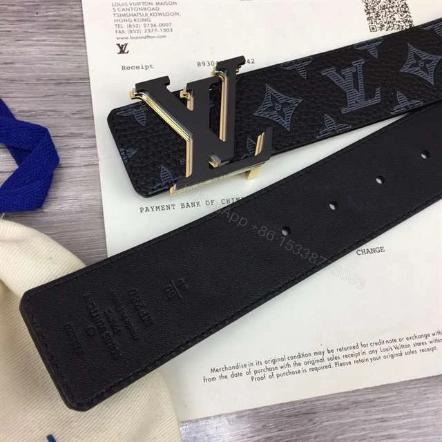 View 3 of LOUIS VUITTON INITIALES 40MM REVERSIBLE MONOGRAM CANVAS BELT – B111