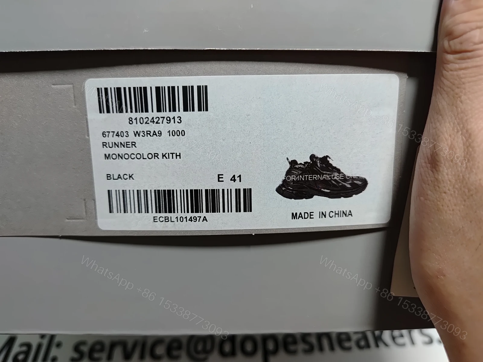 View 7 of Balenciaga Runner Black 656065W3RA11000